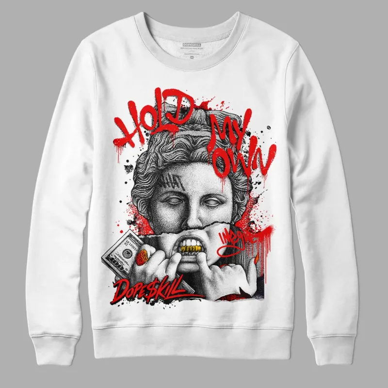 Cherry 12s DopeSkill Sweatshirt Hold My Own Graphic sold by DopeSkill