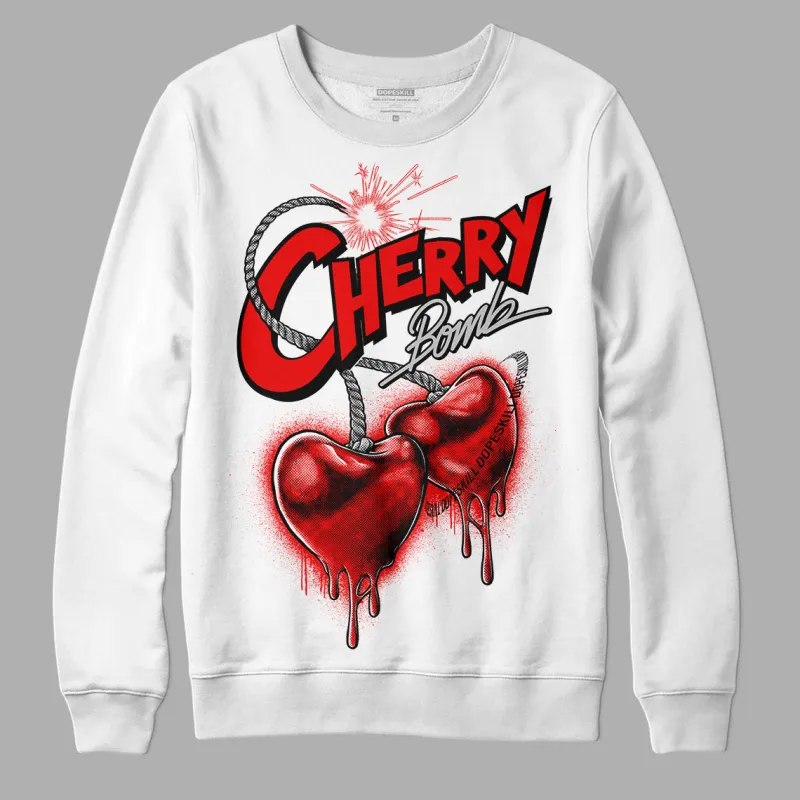 Cherry 12s DopeSkill Sweatshirt Cherry Bomb Graphic sold by DopeSkill