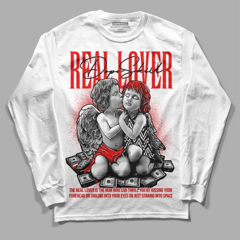 Cherry 12s DopeSkill Long Sleeve T-Shirt Real Lover Graphic sold by DopeSkill