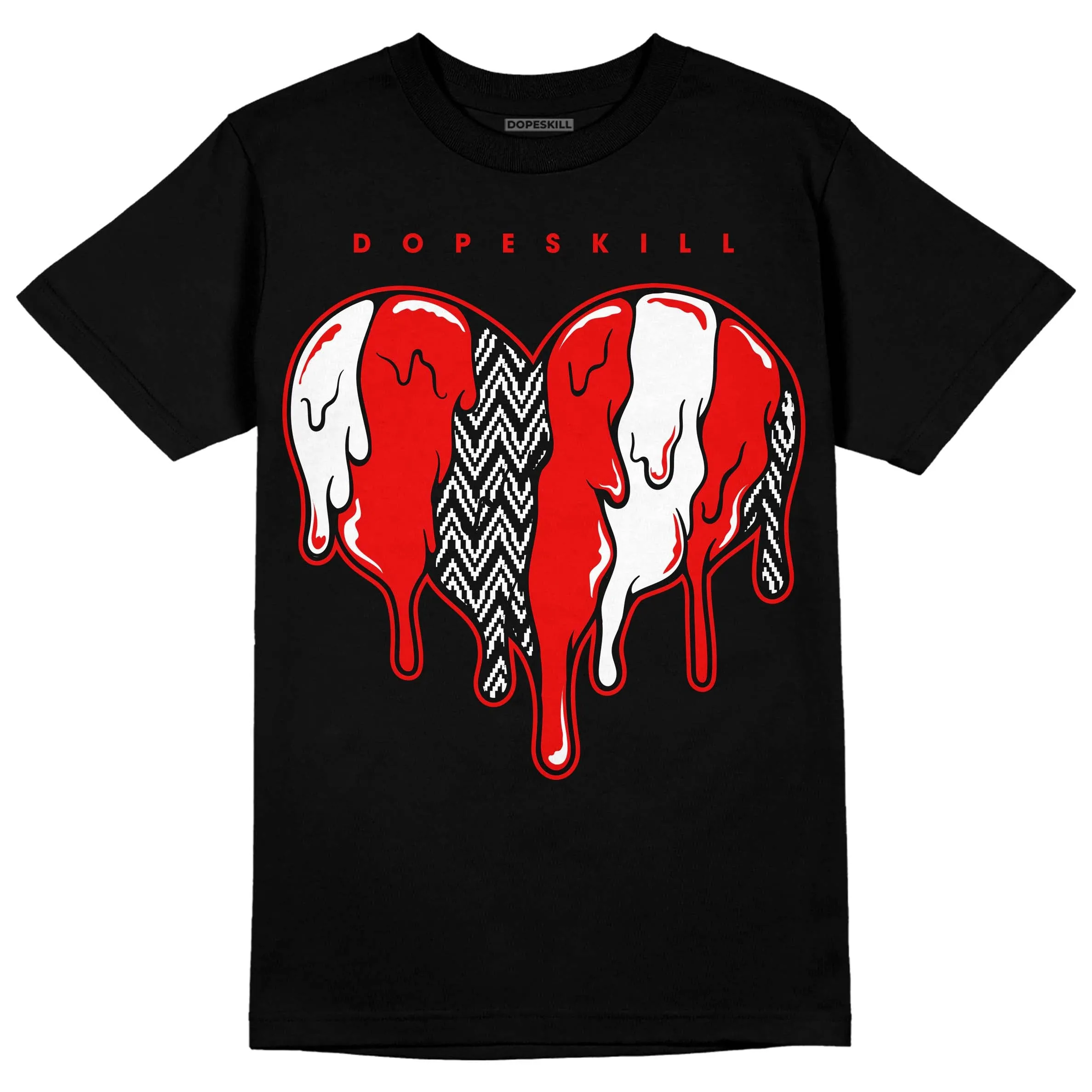Cherry 12s DopeSkill T-Shirt Slime Drip Heart Graphic sold by DopeSkill product image thumbnail 2