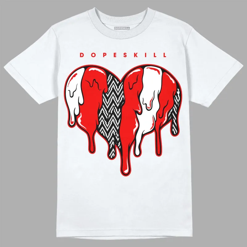 Cherry 12s DopeSkill T-Shirt Slime Drip Heart Graphic sold by DopeSkill