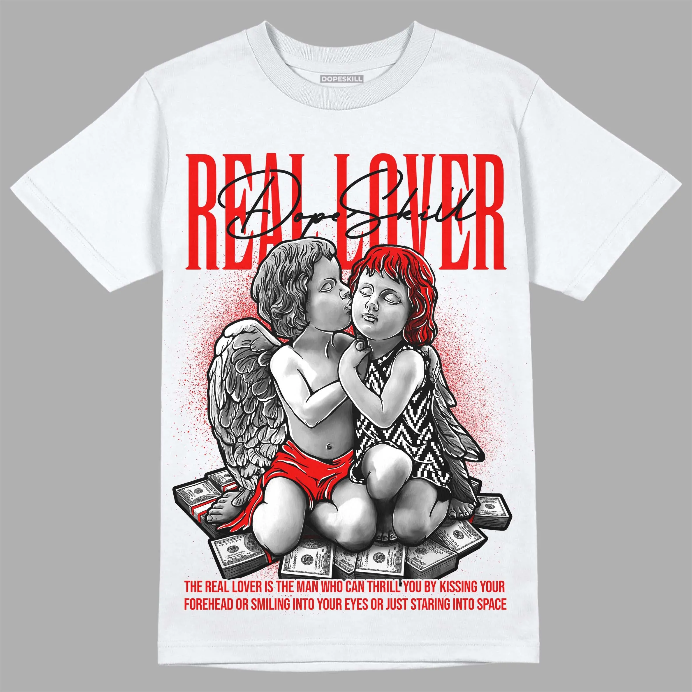 Cherry 12s DopeSkill T-Shirt Real Lover Graphic sold by DopeSkill
