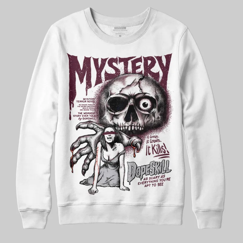 Burgundy 5s DopeSkill Sweatshirt Mystery Ghostly Grasp Graphic sold by DopeSkill