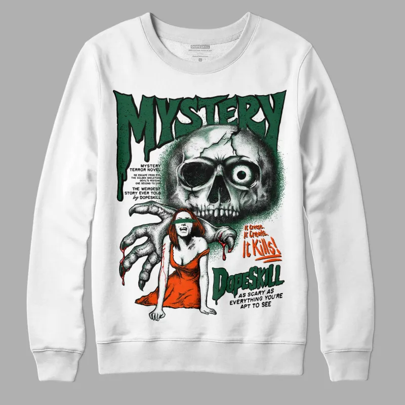 Dunk Team Dark Green Orange DopeSkill Sweatshirt Mystery Ghostly Grasp Graphic sold by DopeSkill
