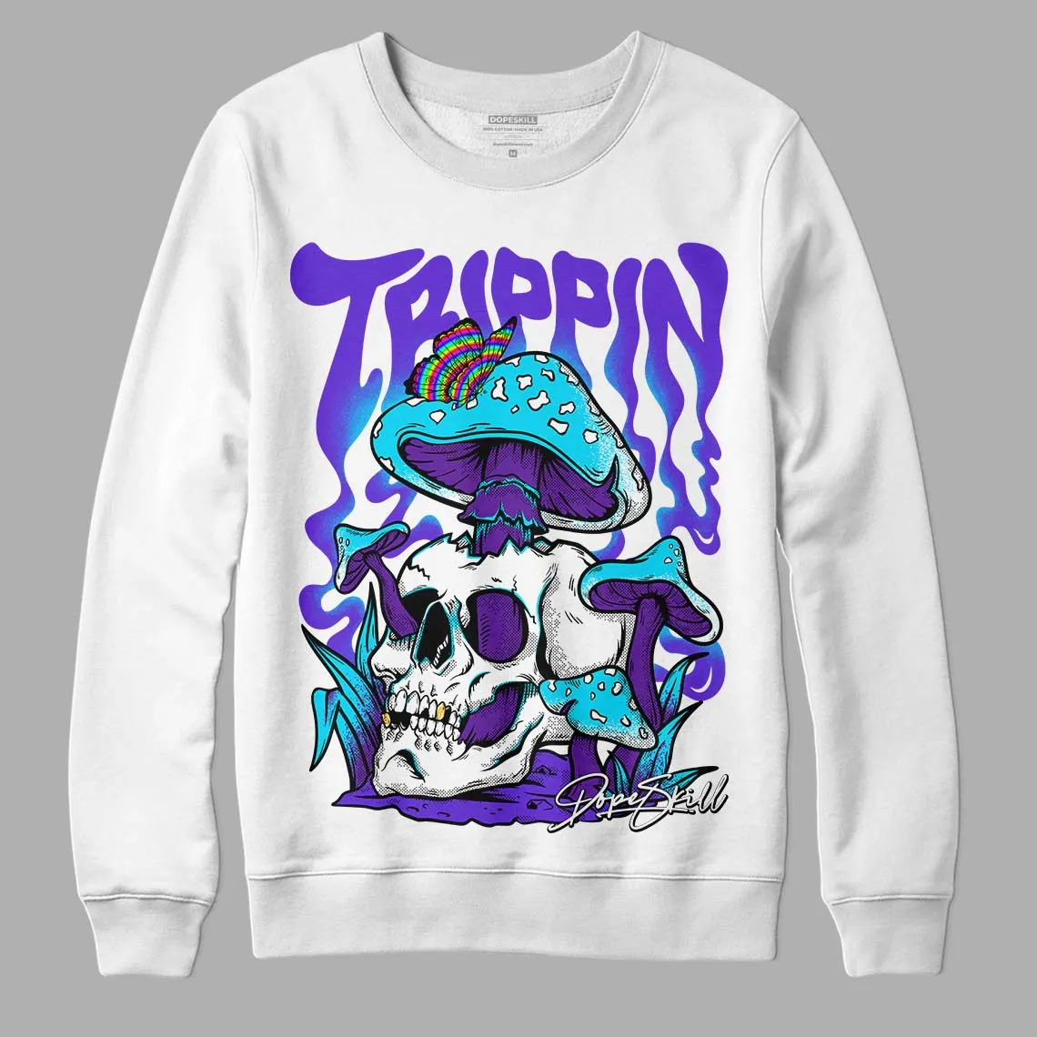 Aqua 6s DopeSkill Sweatshirt Trippin Graphic sold by DopeSkill product image thumbnail 2