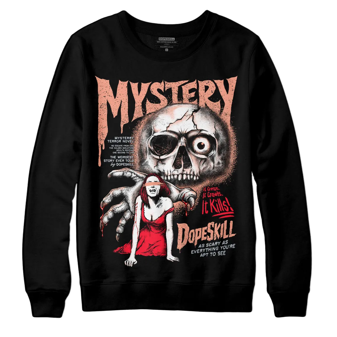 Crimson Bliss 5s DopeSkill Sweatshirt Mystery Ghostly Grasp Graphic sold by DopeSkill product image thumbnail 2