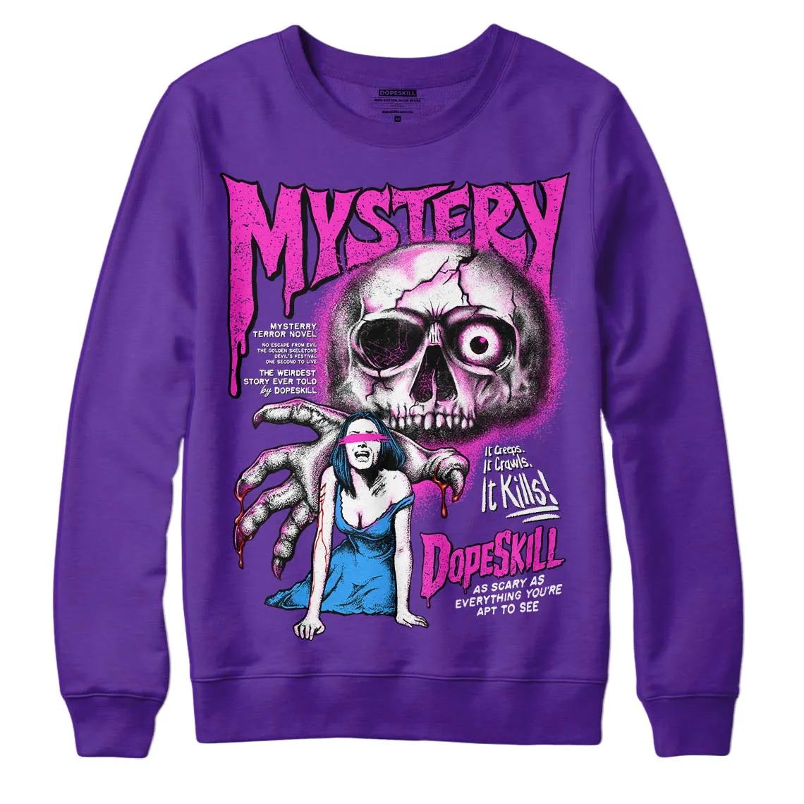 Court Purple 13s DopeSkill Purple Sweatshirt Mystery Ghostly Grasp Graphic sold by DopeSkill