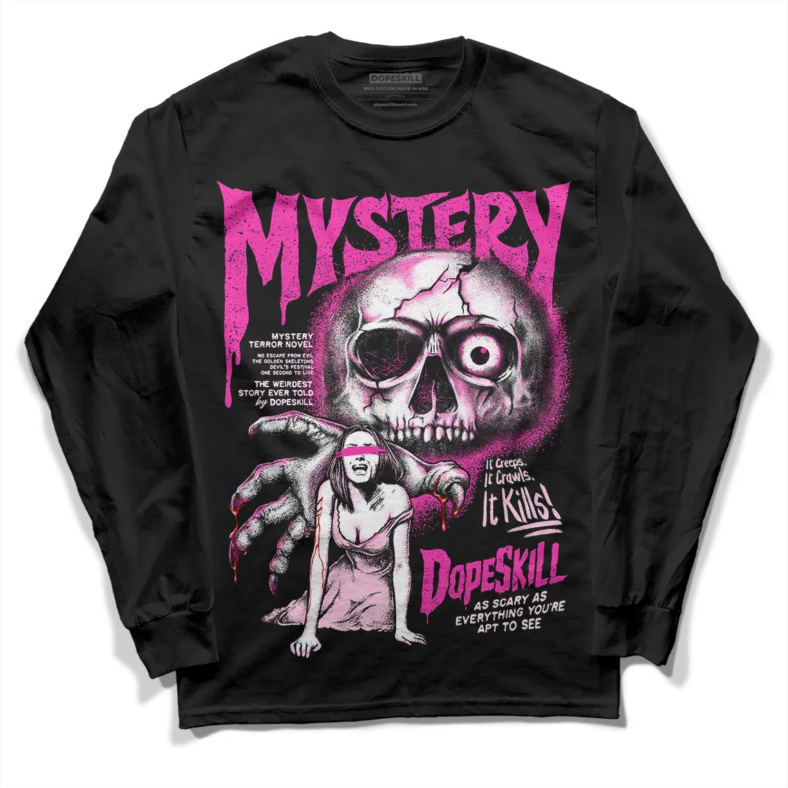 Triple Pink Dunk DopeSkill Long Sleeve T-Shirt Mystery Ghostly Grasp Graphic sold by DopeSkill product image thumbnail 2
