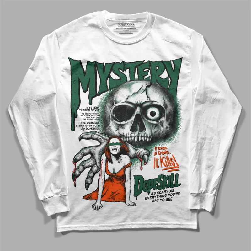 Dunk Team Dark Green Orange DopeSkill Long Sleeve T-Shirt Mystery Ghostly Grasp Graphic sold by DopeSkill