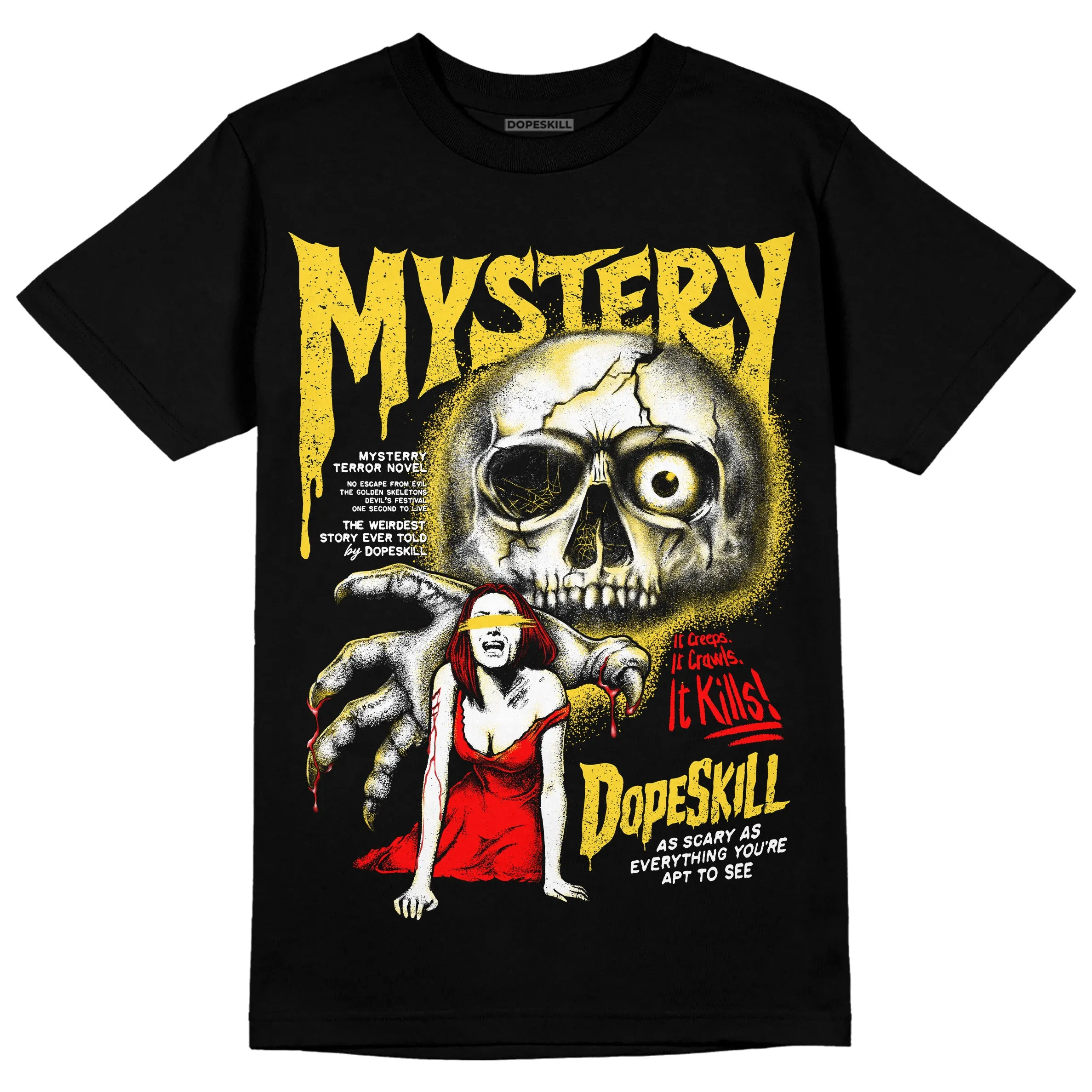 Black Tour Yellow AJ 4 Thunder DopeSkill Unisex T-Shirt Mystery Ghostly Grasp Graphic sold by DopeSkill