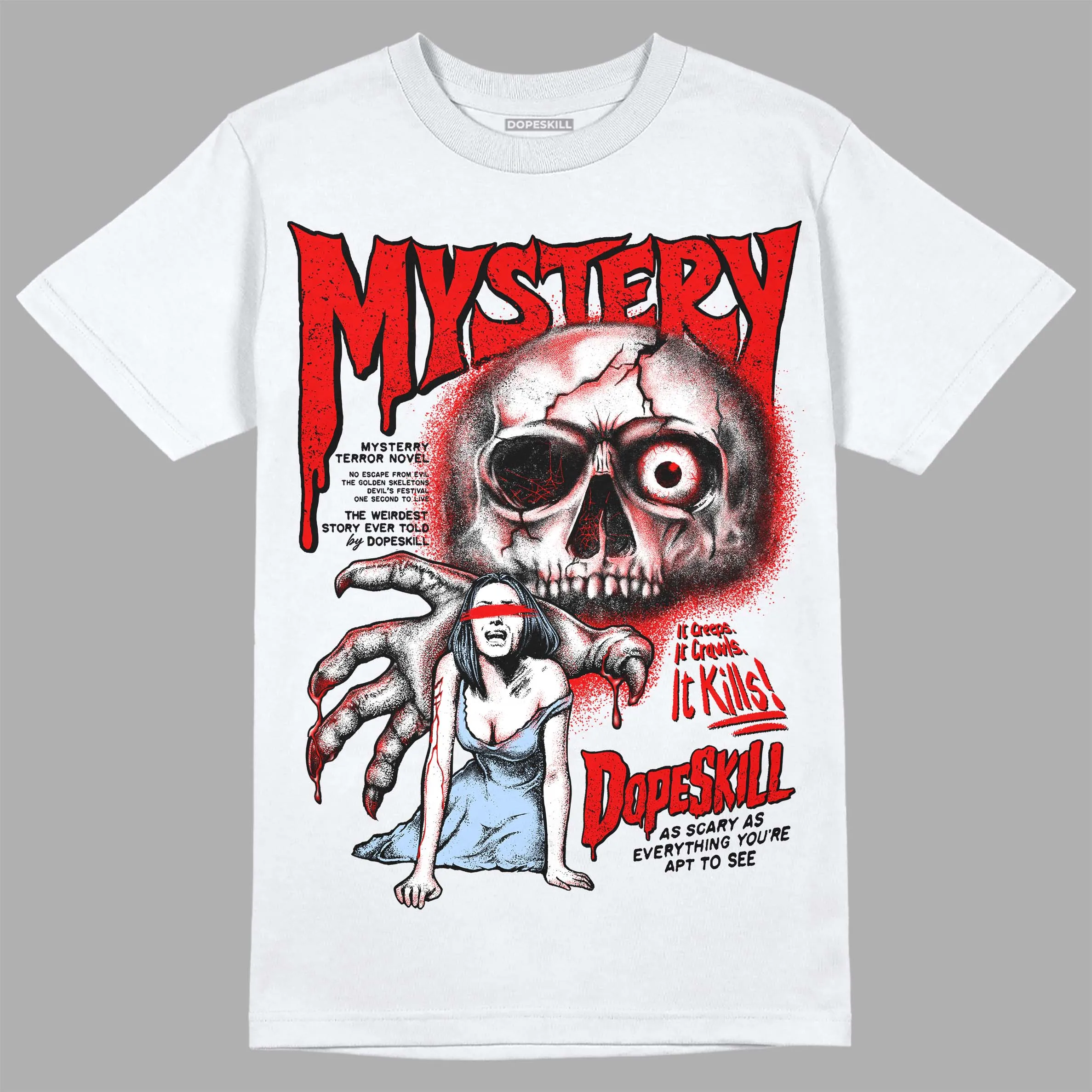 Cherry 11s DopeSkill T-Shirt Mystery Ghostly Grasp Graphic sold by DopeSkill