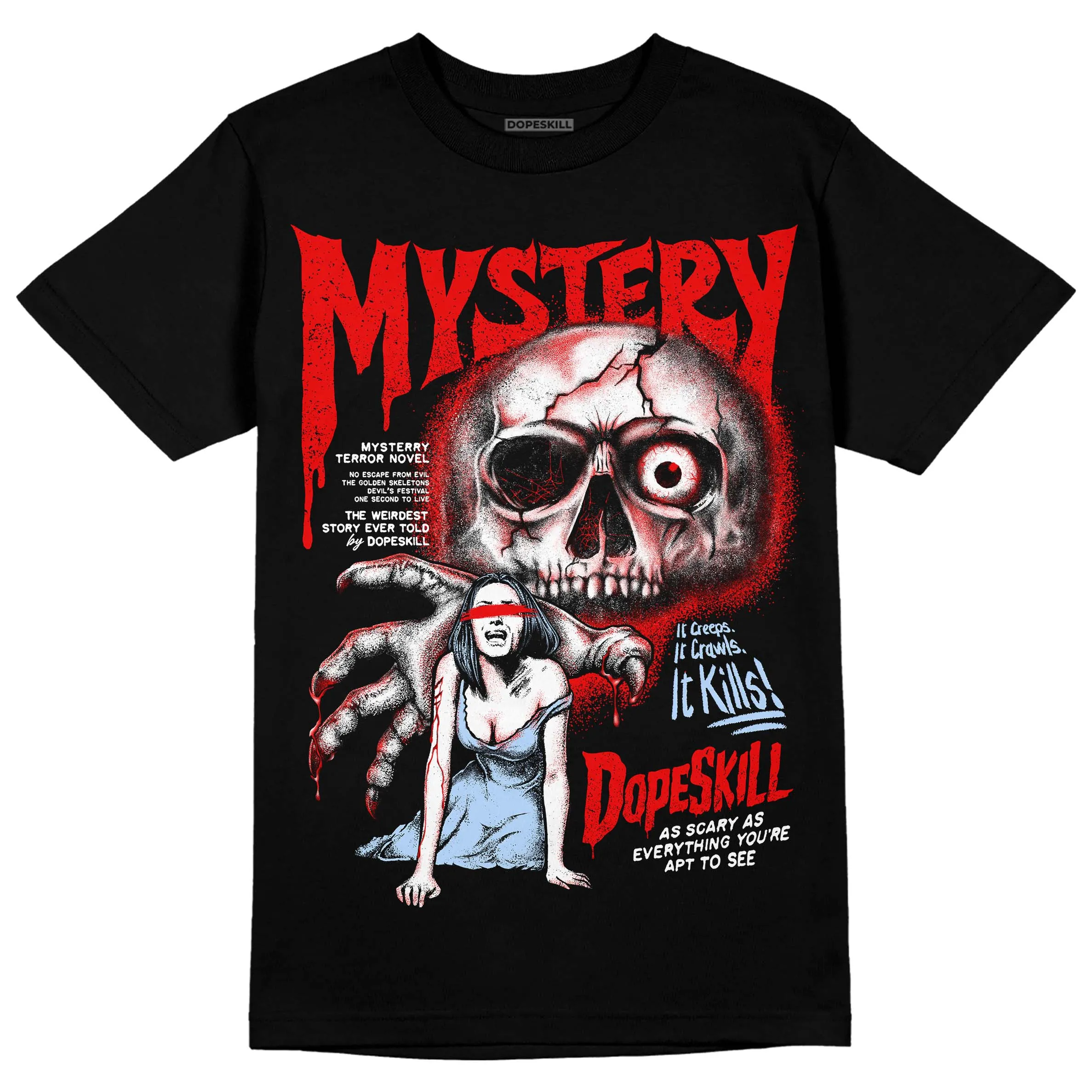 Cherry 11s DopeSkill T-Shirt Mystery Ghostly Grasp Graphic sold by DopeSkill product image thumbnail 2