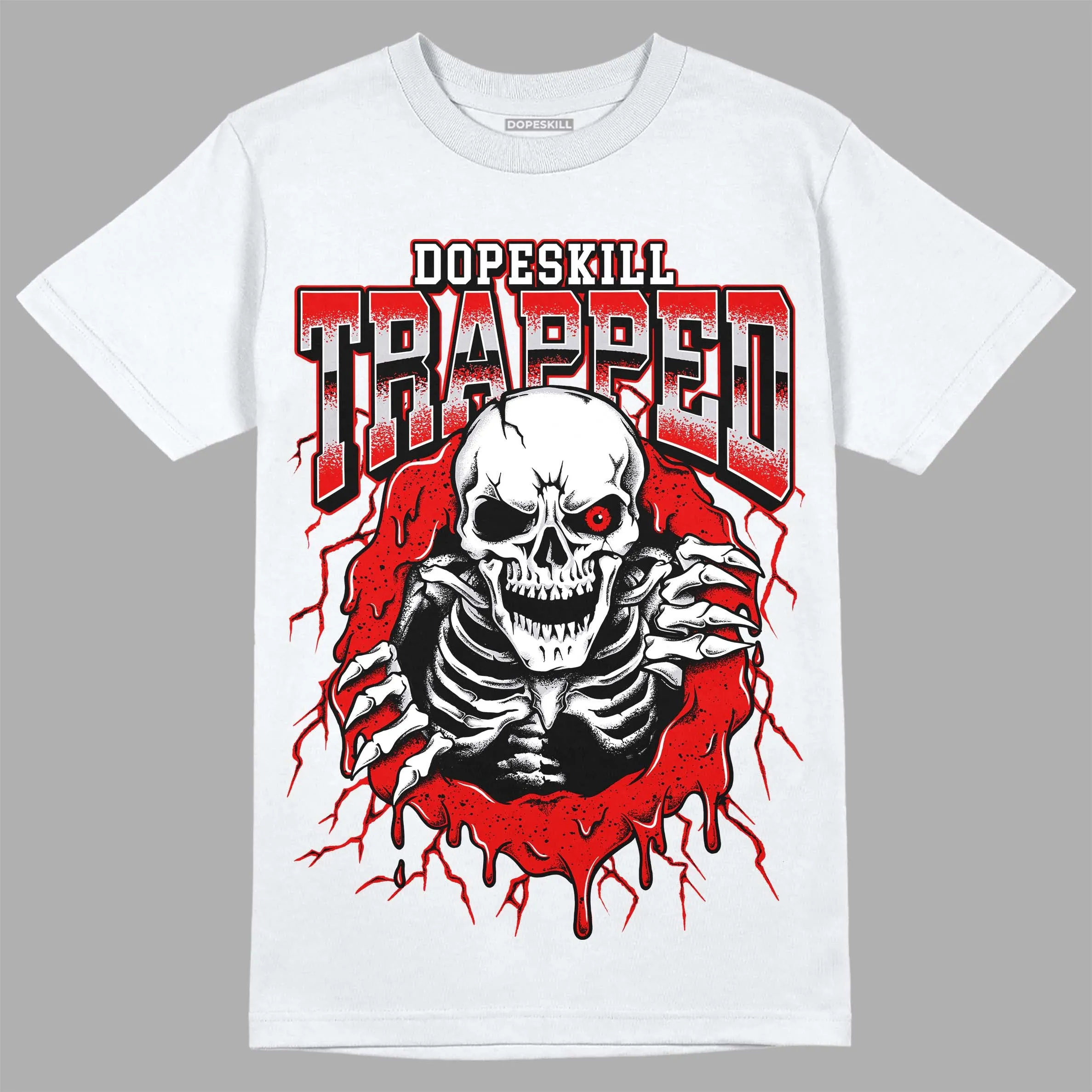 Red Cement 4S DopeSkill T-Shirt Trapped Halloween Graphic sold by DopeSkill