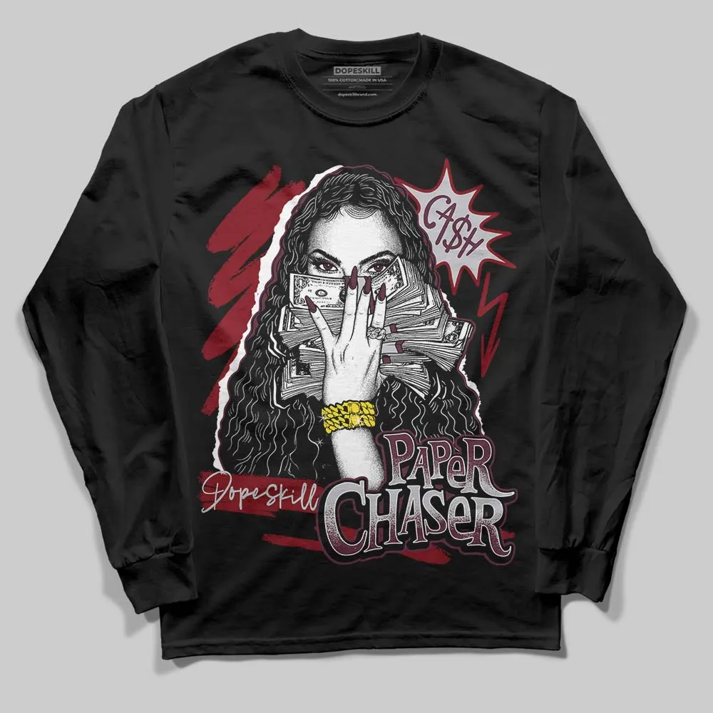 Burgundy 5s DopeSkill Long Sleeve T-Shirt NPC Graphic sold by DopeSkill product image thumbnail 2