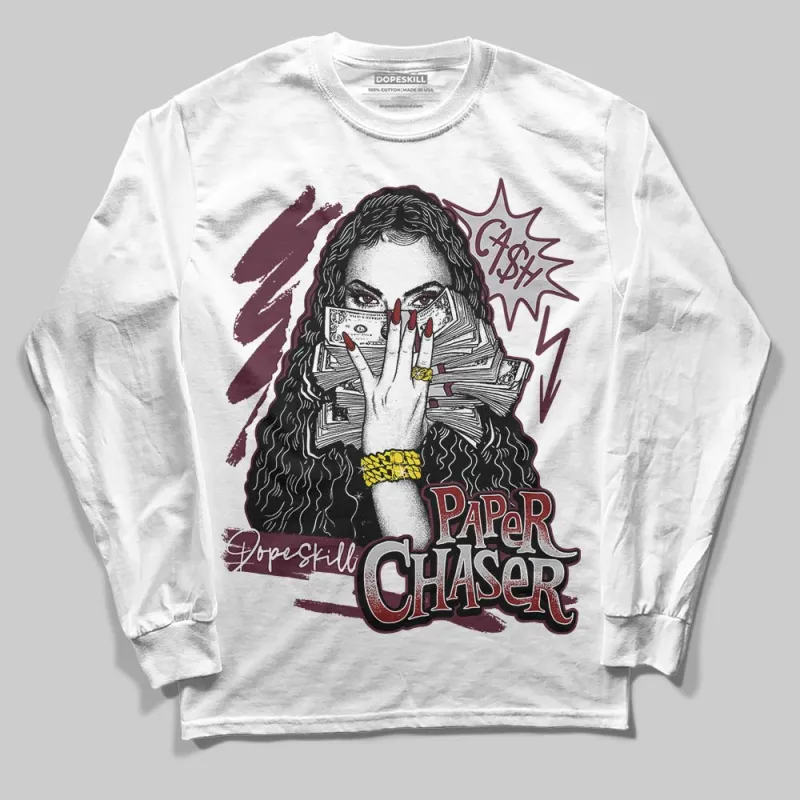 Burgundy 5s DopeSkill Long Sleeve T-Shirt NPC Graphic sold by DopeSkill