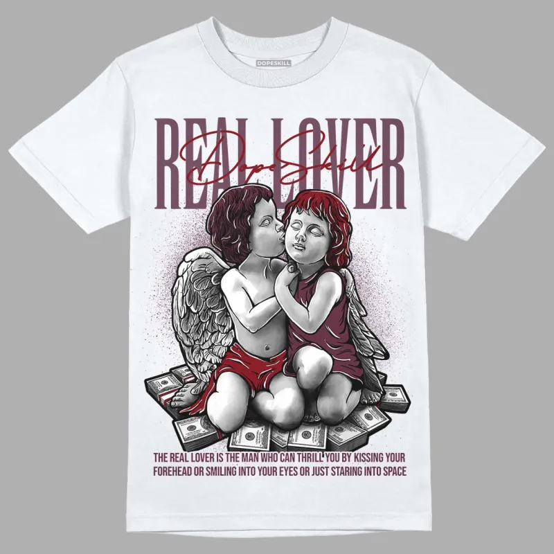 Burgundy 5s DopeSkill T-Shirt Real Lover Graphic sold by DopeSkill