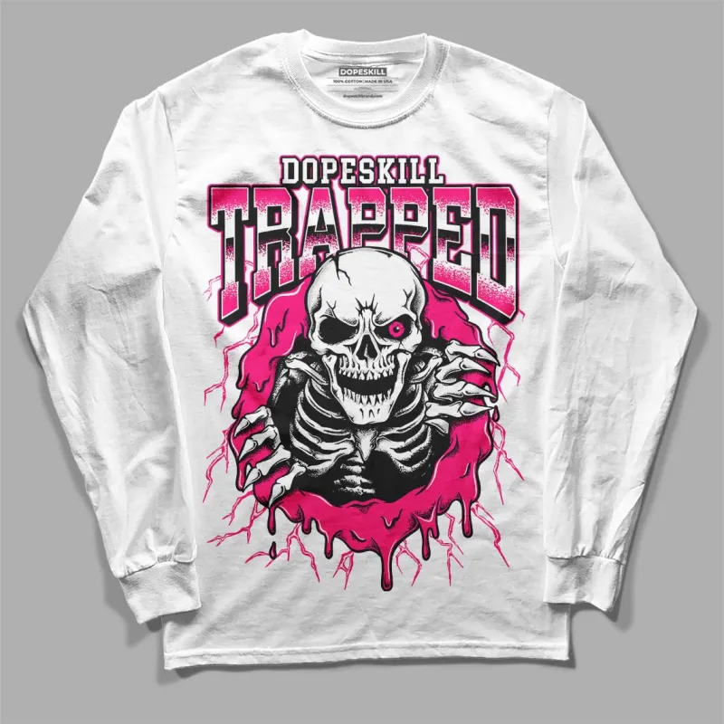 Fierce Pink 1s DopeSkill Long Sleeve T-Shirt Trapped Halloween Graphic sold by DopeSkill