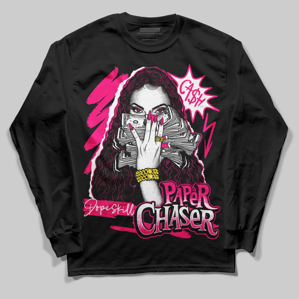 Fierce Pink 1s DopeSkill Long Sleeve T-Shirt NPC Graphic sold by DopeSkill product image thumbnail 2