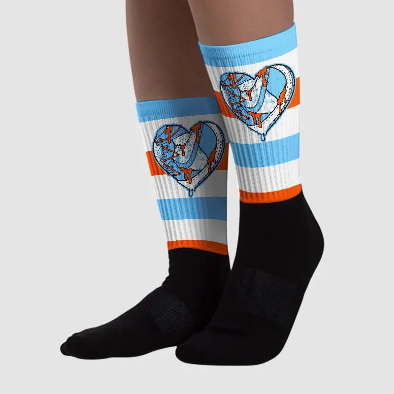 Dunk Low Futura University Blue DopeSkill Sublimated Socks Horizontal Stripes Graphic sold by DopeSkill product image thumbnail 2
