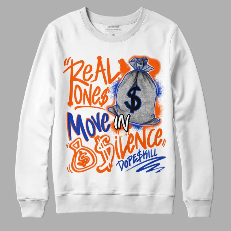 Dunk Low Futura Orange Blaze DopeSkill Sweatshirt Real Ones Move In Silence Graphic sold by DopeSkill