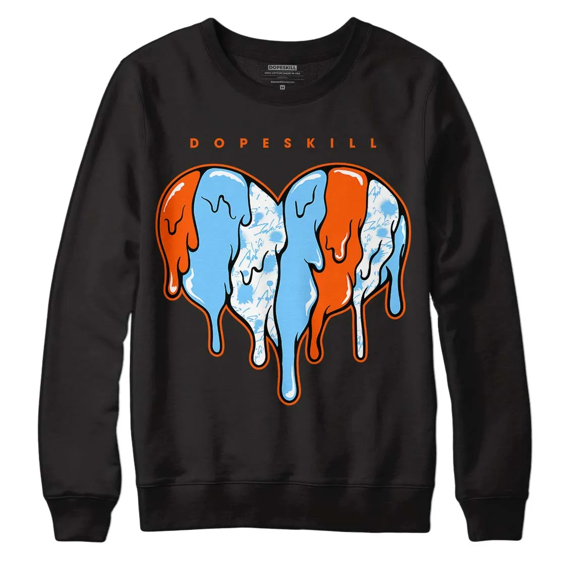 Dunk Low Futura University Blue DopeSkill Sweatshirt Slime Drip Heart Graphic sold by DopeSkill product image thumbnail 2