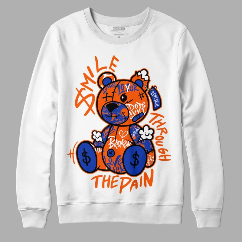 Dunk Low Futura Orange Blaze DopeSkill Sweatshirt Smile Through The Pain Graphic sold by DopeSkill