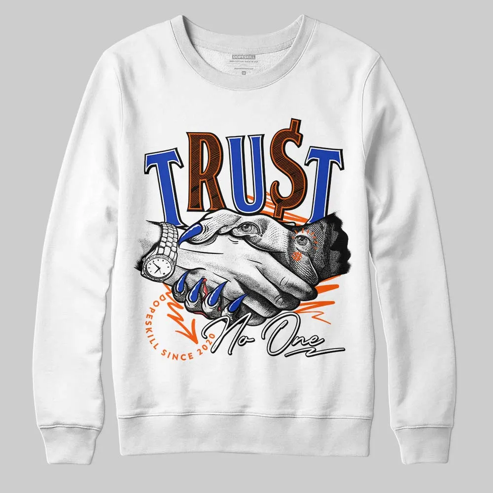 Dunk Low Futura Orange Blaze DopeSkill Sweatshirt Trust No One Graphic sold by DopeSkill