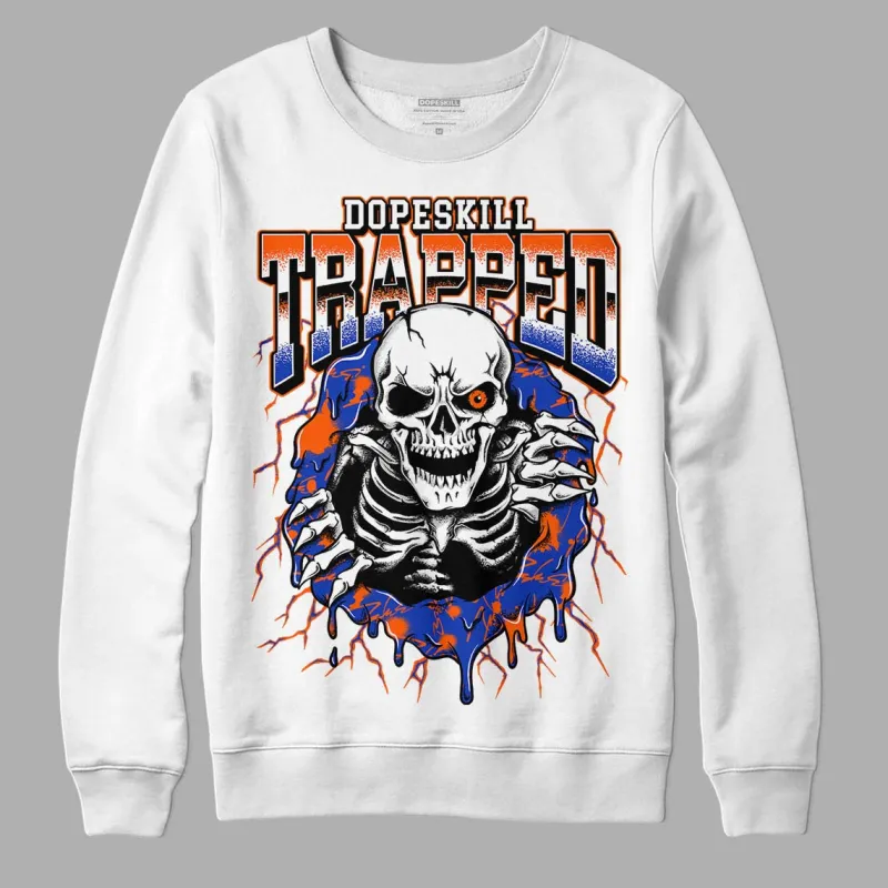Dunk Low Futura Orange Blaze DopeSkill Sweatshirt Trapped Halloween Graphic sold by DopeSkill