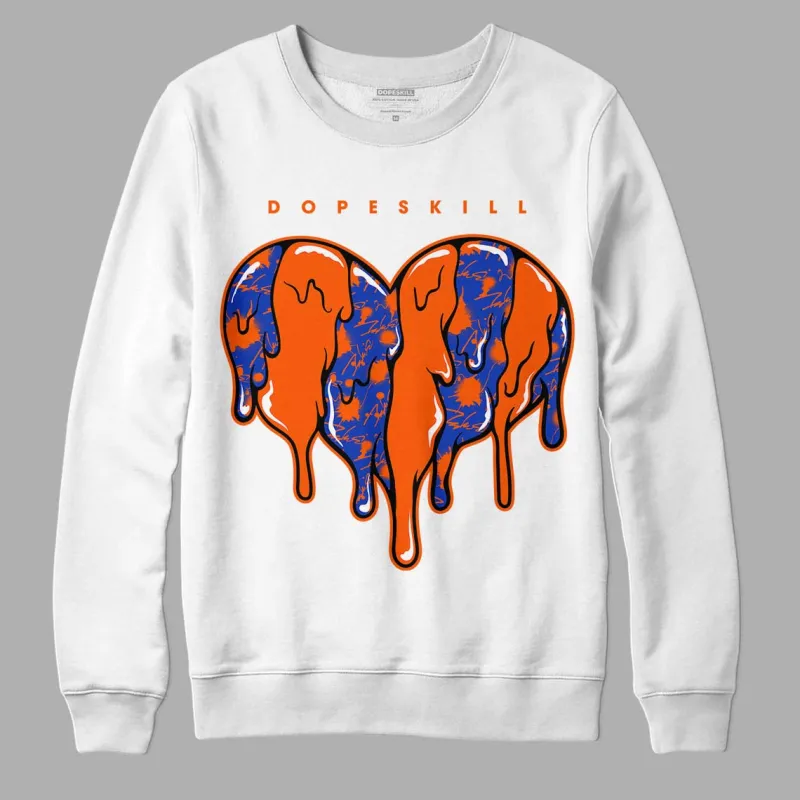 Dunk Low Futura Orange Blaze DopeSkill Sweatshirt Slime Drip Heart Graphic sold by DopeSkill