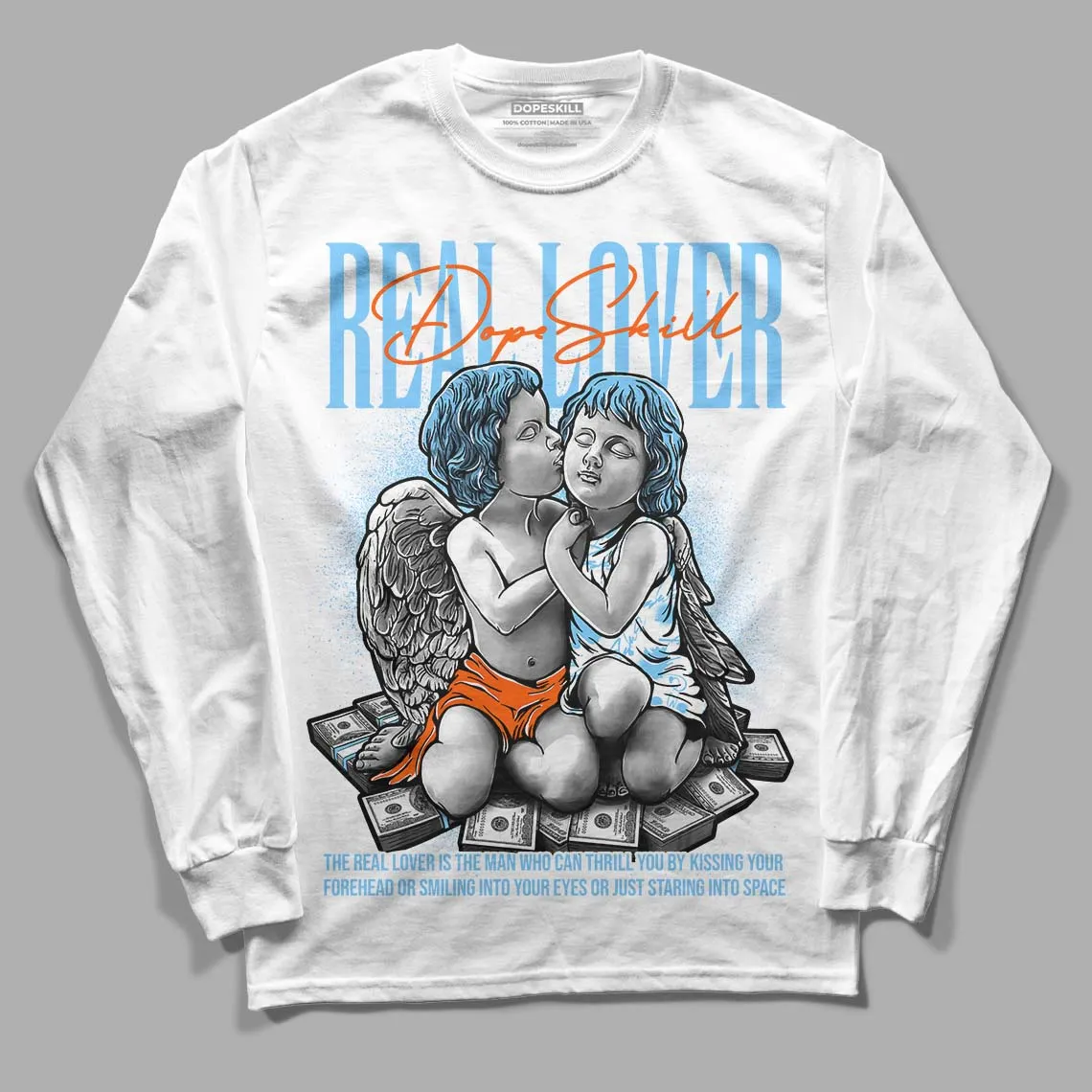 Dunk Low Futura University Blue DopeSkill Long Sleeve T-Shirt Real Lover Graphic sold by DopeSkill