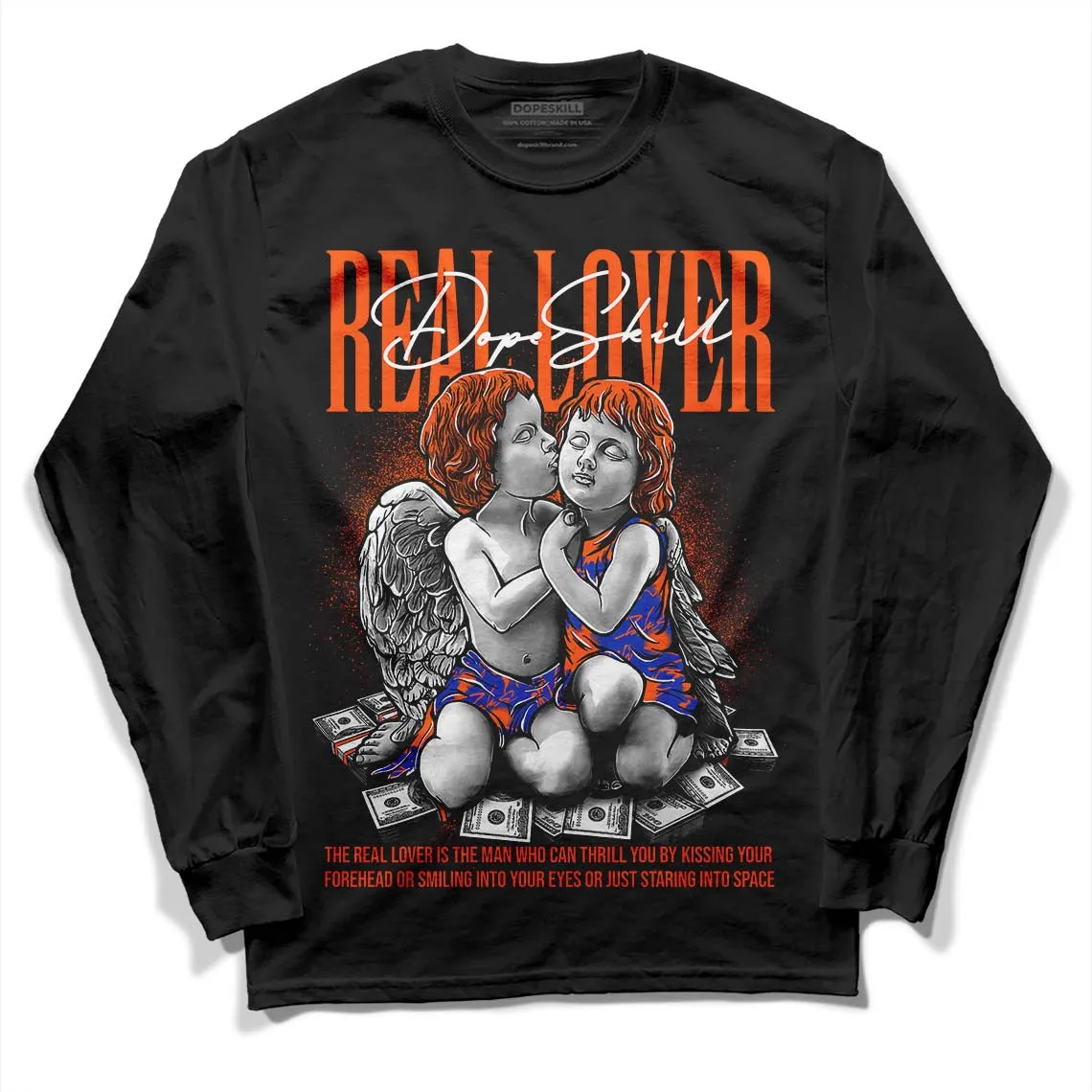 Dunk Low Futura Orange Blaze DopeSkill Long Sleeve T-Shirt Real Lover Graphic sold by DopeSkill product image thumbnail 2