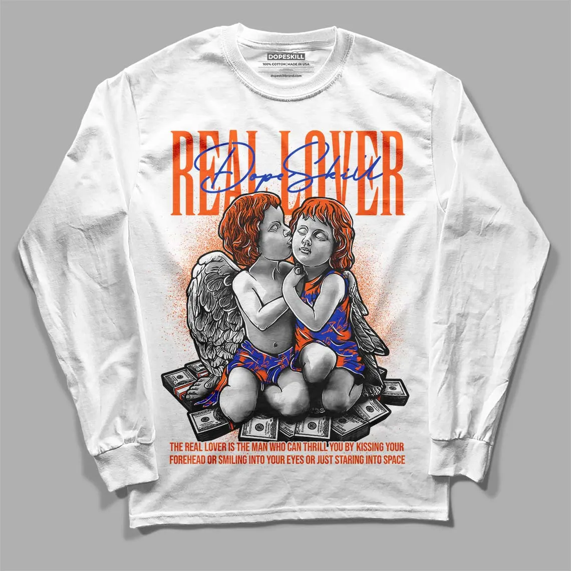 Dunk Low Futura Orange Blaze DopeSkill Long Sleeve T-Shirt Real Lover Graphic sold by DopeSkill