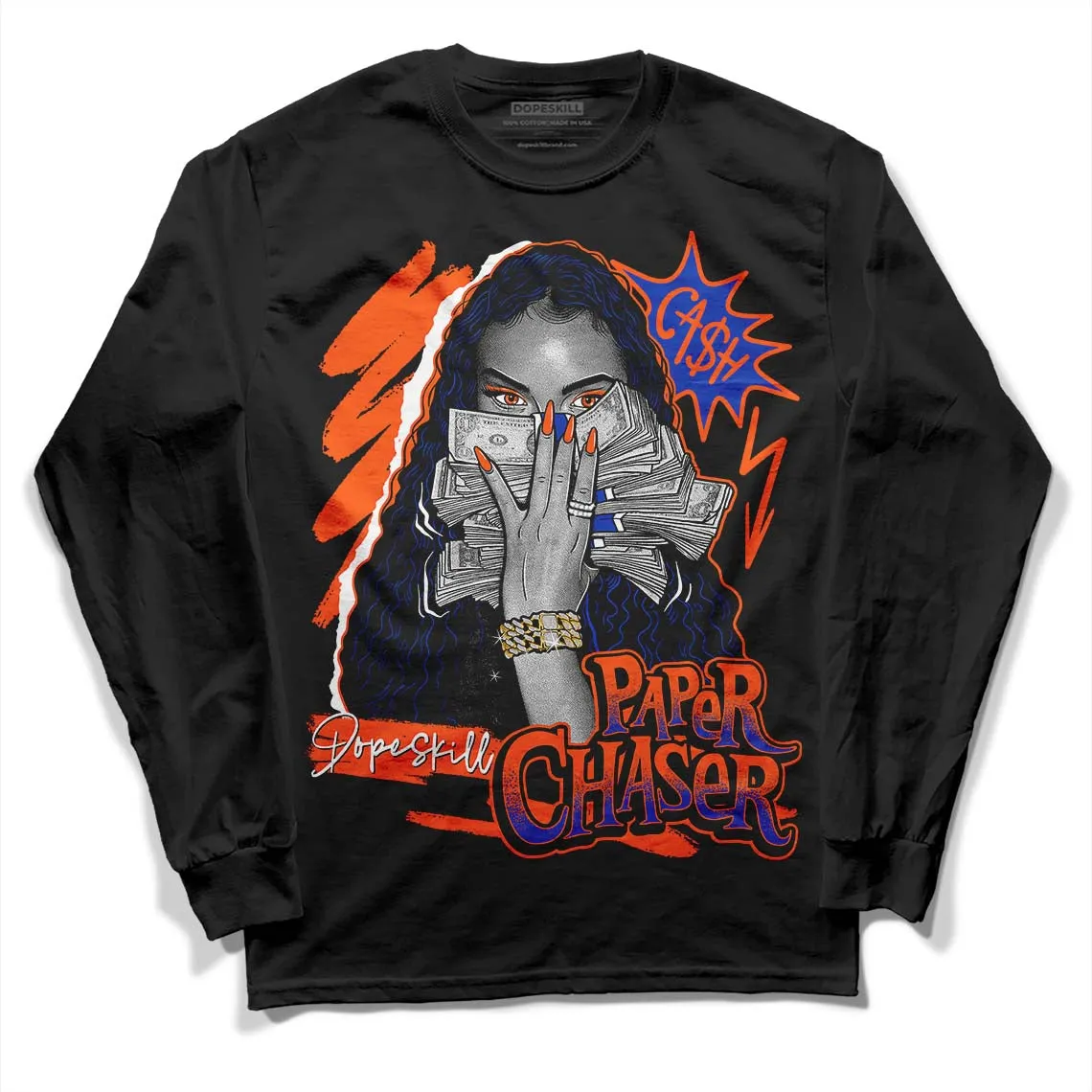 Dunk Low Futura Orange Blaze DopeSkill Long Sleeve T-Shirt NPC Graphic sold by DopeSkill product image thumbnail 2