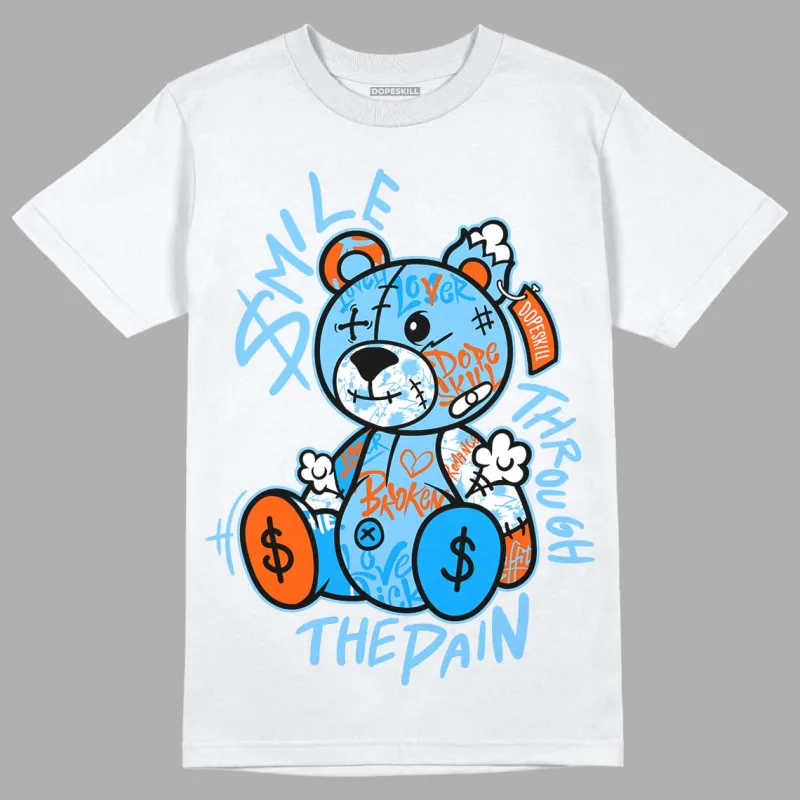 Dunk Low Futura University Blue DopeSkill T-Shirt Smile Through The Pain Graphic sold by DopeSkill