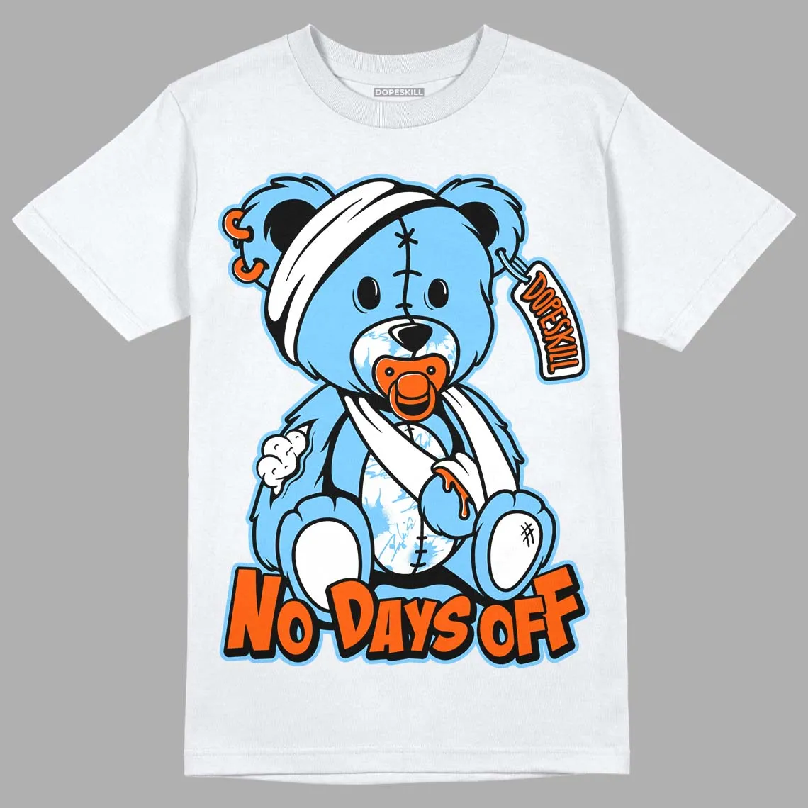 Dunk Low Futura University Blue DopeSkill T-Shirt Hurt Bear Graphic sold by DopeSkill