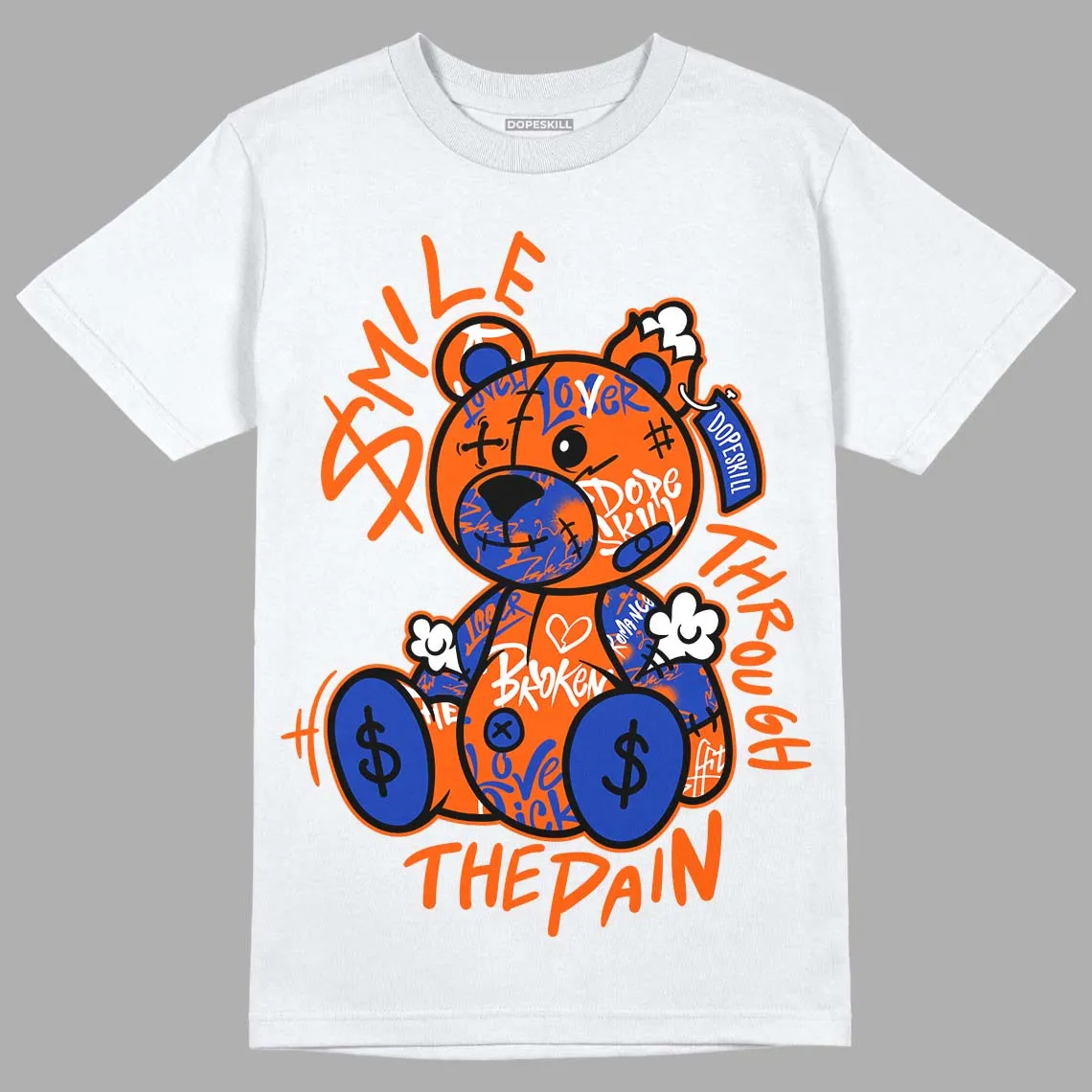 Dunk Low Futura Orange Blaze DopeSkill T-Shirt Smile Through The Pain Graphic sold by DopeSkill