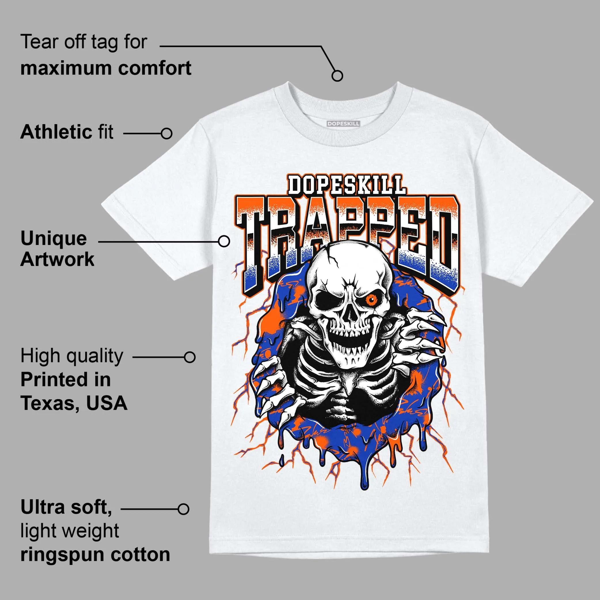 Dunk Low Futura Orange Blaze DopeSkill T-Shirt Trapped Halloween Graphic sold by DopeSkill product image thumbnail 3