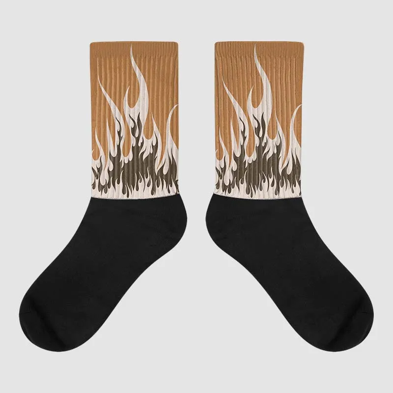 Palomino 3s DopeSkill Sublimated Socks FIRE Graphic sold by DopeSkill
