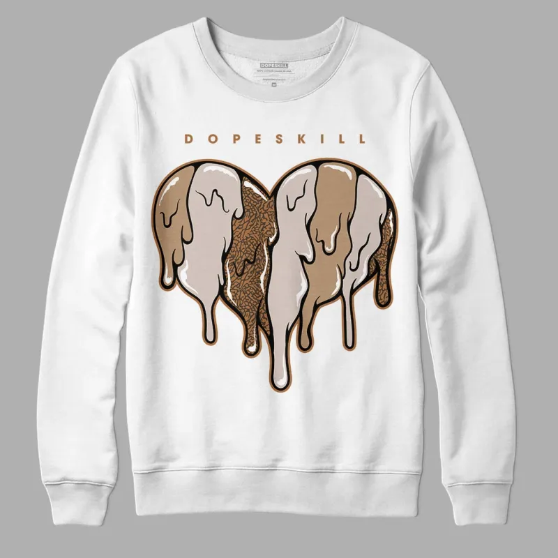 Palomino 3s DopeSkill Sweatshirt Slime Drip Heart Graphic sold by DopeSkill