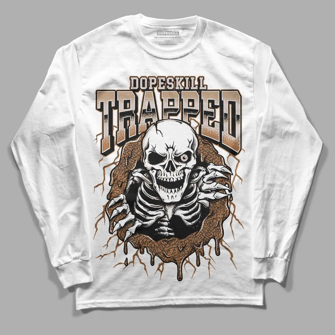 Palomino 3s DopeSkill Long Sleeve T-Shirt Trapped Halloween Graphic sold by DopeSkill