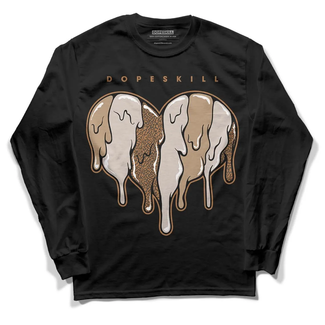 Palomino 3s DopeSkill Long Sleeve T-Shirt Slime Drip Heart Graphic sold by DopeSkill product image thumbnail 2