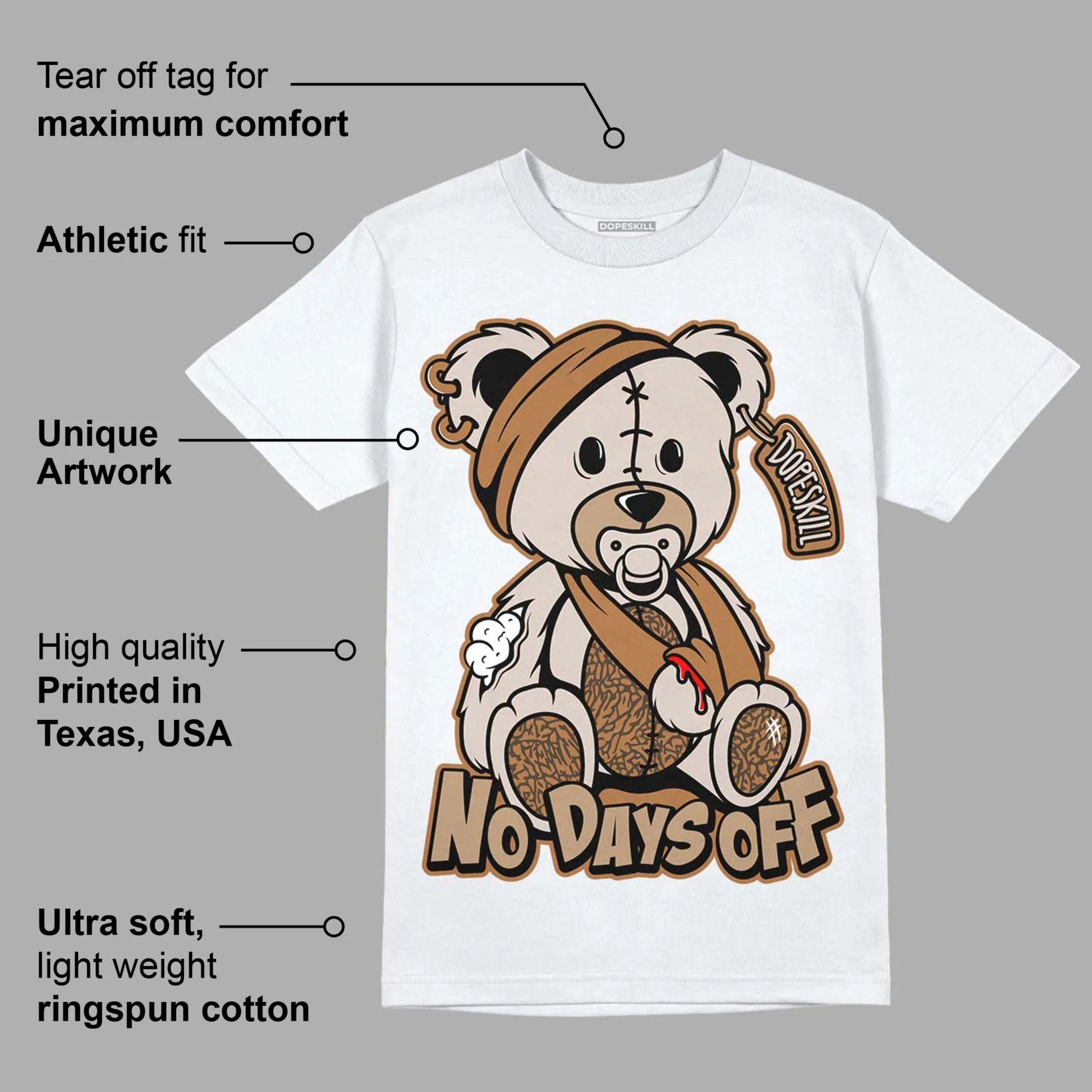 Palomino 3s DopeSkill T-Shirt Hurt Bear Graphic sold by DopeSkill product image thumbnail 3