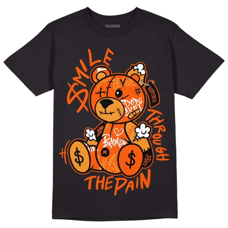 Brilliant Orange 12s DopeSkill T-Shirt Smile Through The Pain Graphic sold by DopeSkill
