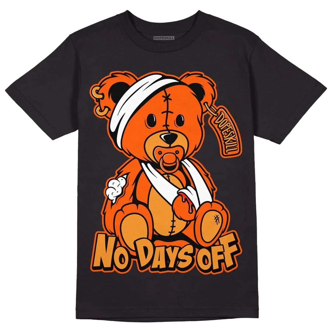 Brilliant Orange 12s DopeSkill T-Shirt Hurt Bear Graphic sold by DopeSkill
