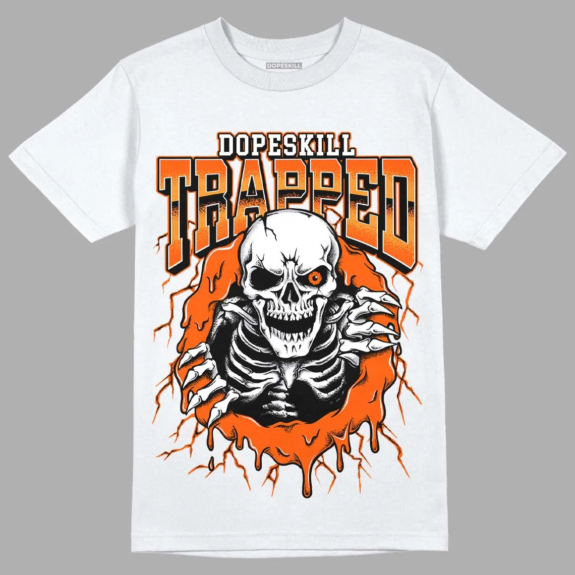 Brilliant Orange 12s DopeSkill T-Shirt Trapped Halloween Graphic sold by DopeSkill product image thumbnail 2