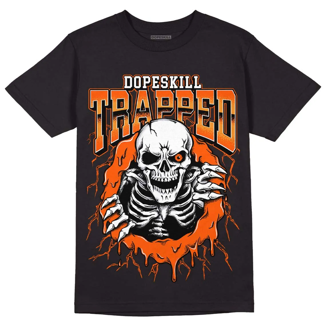 Brilliant Orange 12s DopeSkill T-Shirt Trapped Halloween Graphic sold by DopeSkill