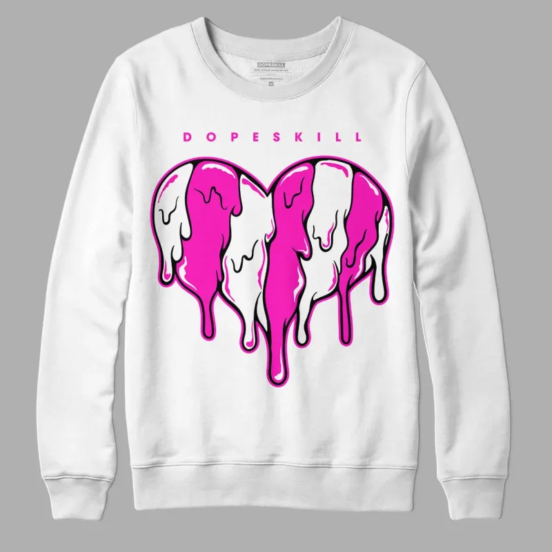 Dunk Low Active Fuchsia DopeSkill Sweatshirt Slime Drip Heart Graphic sold by DopeSkill