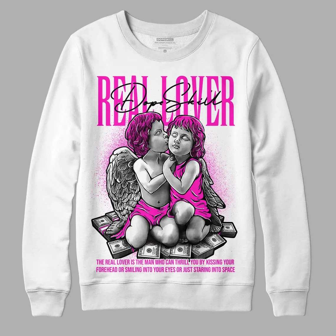 Dunk Low Active Fuchsia DopeSkill Sweatshirt Real Lover Graphic sold by DopeSkill