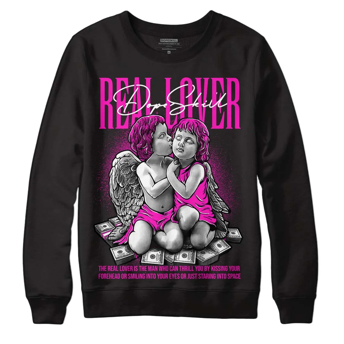Dunk Low Active Fuchsia DopeSkill Sweatshirt Real Lover Graphic sold by DopeSkill product image thumbnail 2