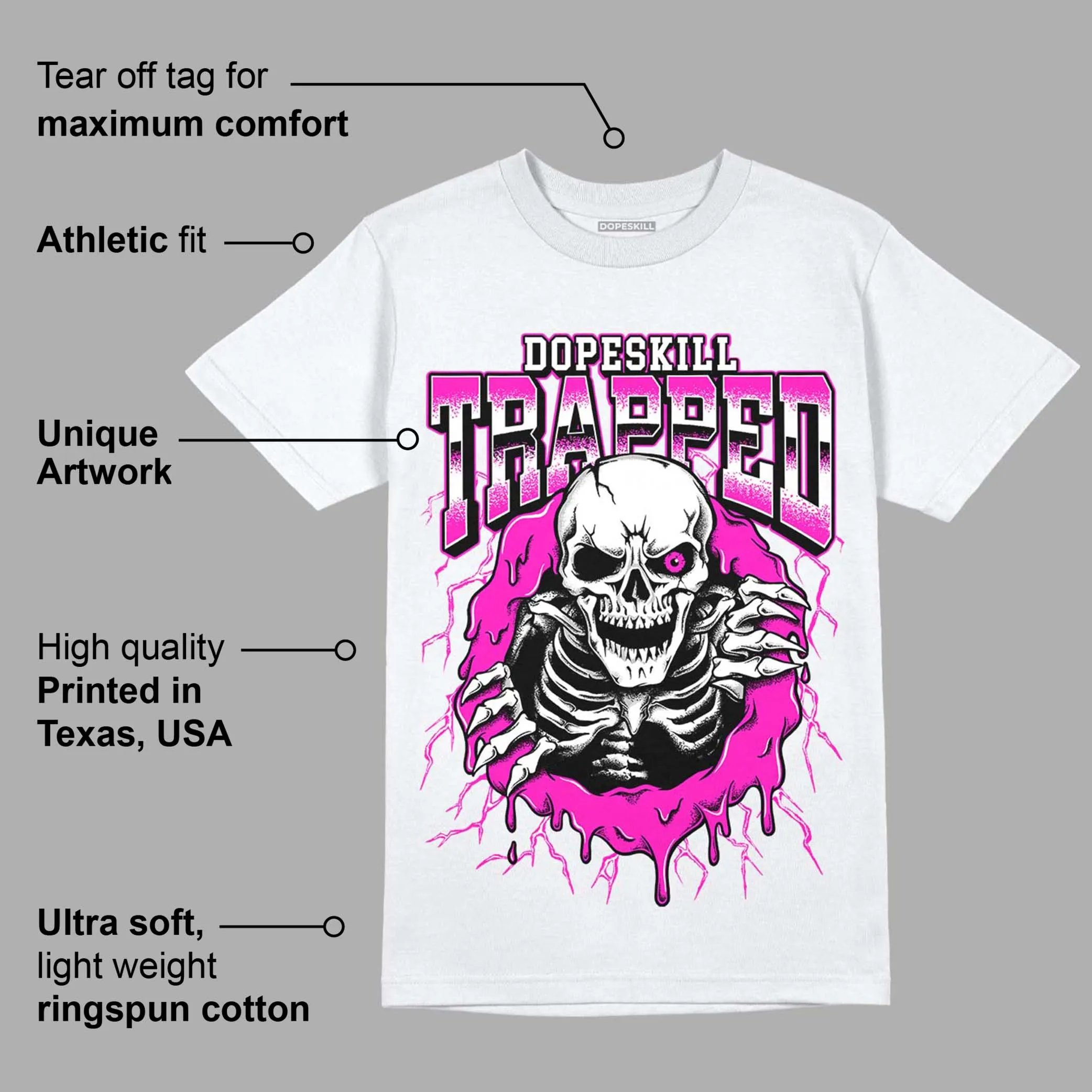Dunk Low Active Fuchsia DopeSkill T-Shirt Trapped Halloween Graphic sold by DopeSkill product image thumbnail 3